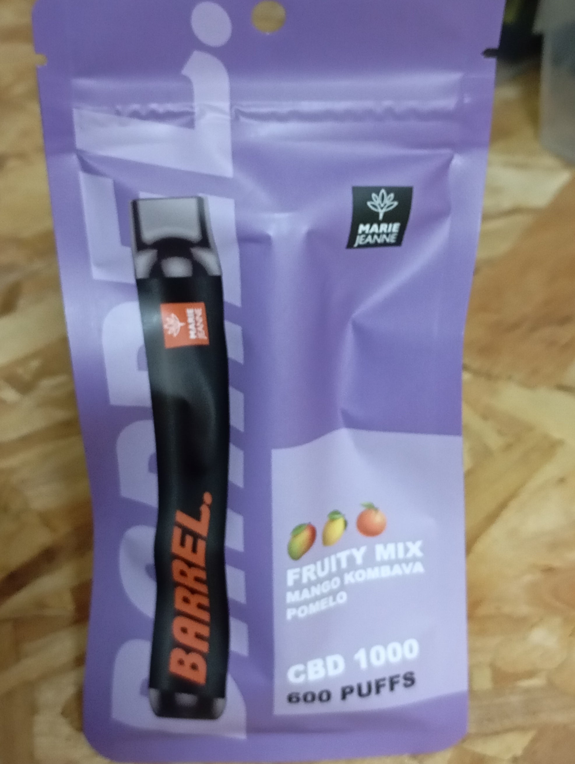 Vape CBD Barrel Fruit Mix 600 inhalaciones